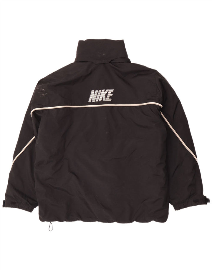 Nike Veste coupe-vent à capuche graphique pour homme UK 42/44 Large Noir Polyester
