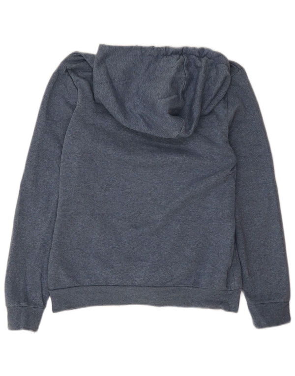 Adidas Pull à capuche graphique pour femme UK 8/10 Petit Bleu marine moucheté