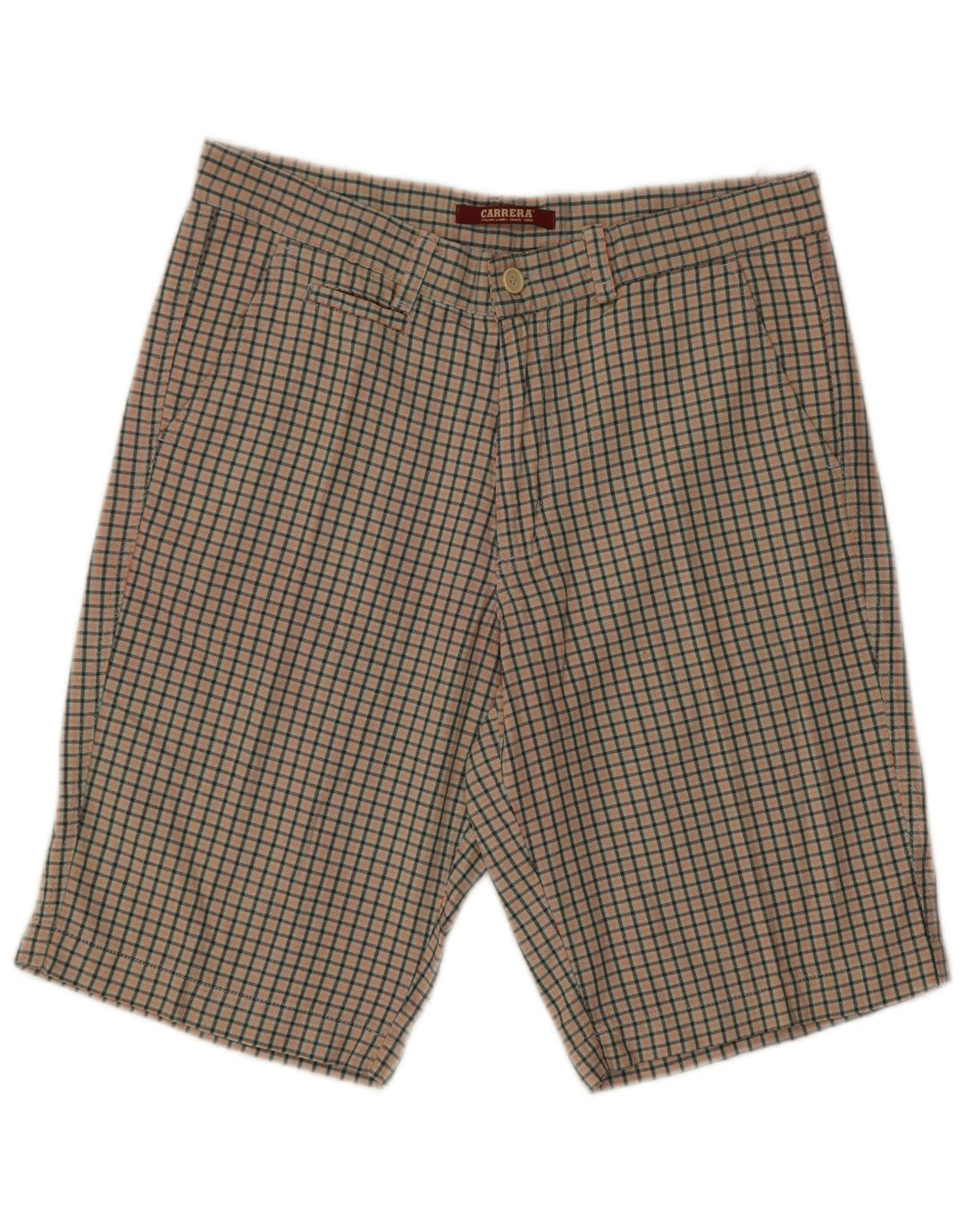 Carrera Short Chino Homme IT 50 Large W34 Coton à Carreaux Multicolore