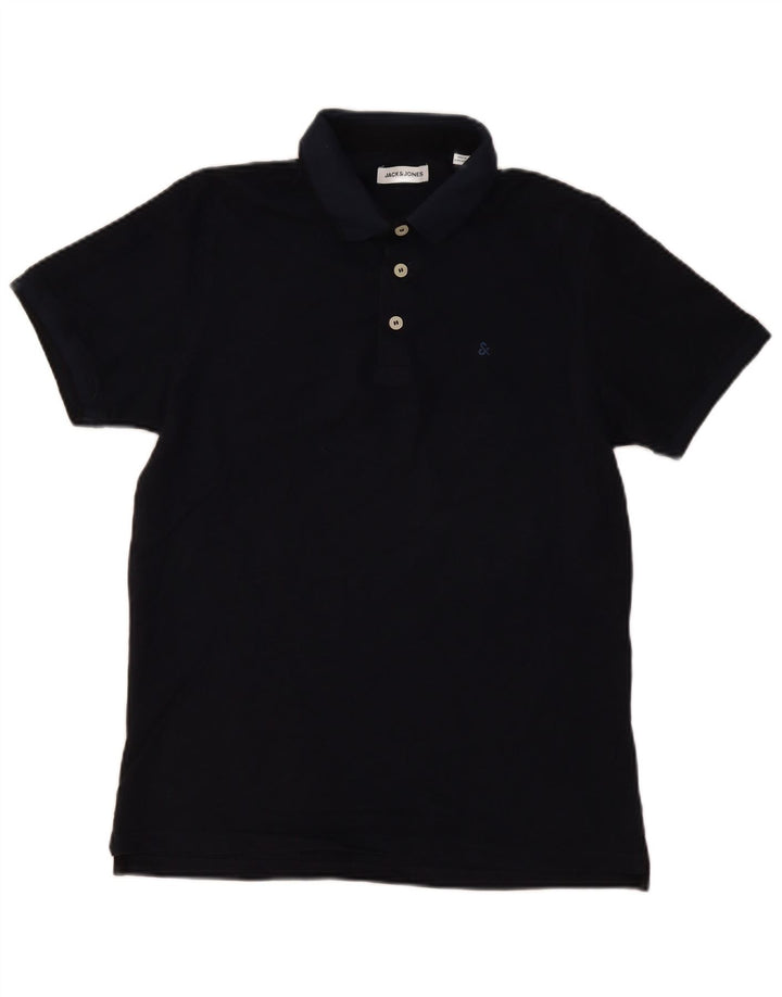 Jack & Jones Polo Homme Bleu Marine Moyen Coton