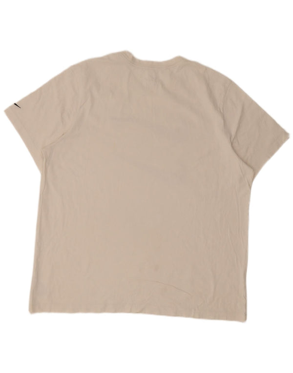 Nike T-shirt graphique Swoosh pour homme en coton blanc 2XL