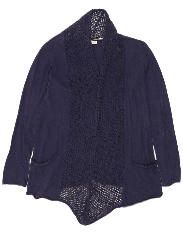 FAT FACE Pull cardigan ouvert pour femme UK 10 Small Bleu marine Coton