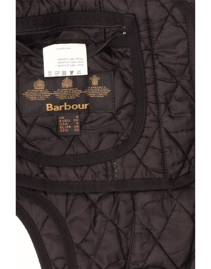 Barbour Gilet matelassé pour femme UK 8 Small Noir Polyamide