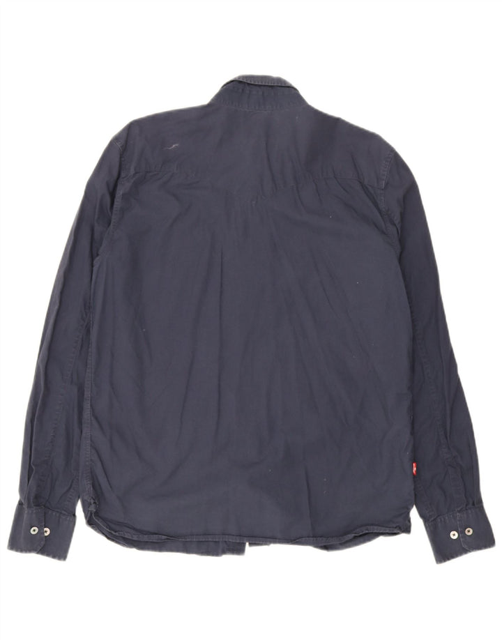 Levi's Chemise Coupe Classique Homme Bleu Marine Moyen Coton