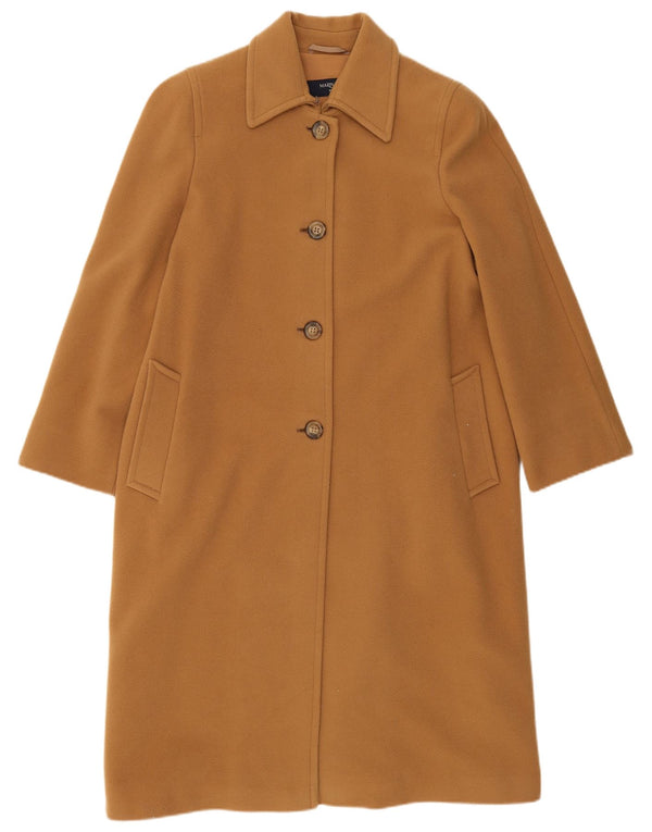 Marina Rinaldi Manteau surdimensionné pour femme Taille 19 Petite laine vierge marron
