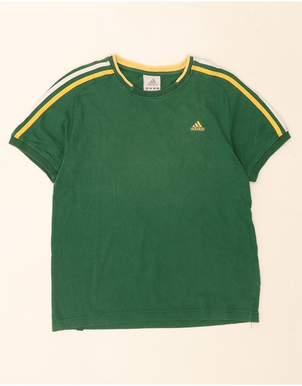 Adidas T-Shirt Homme Top UK 36/38 Petit Vert Coton
