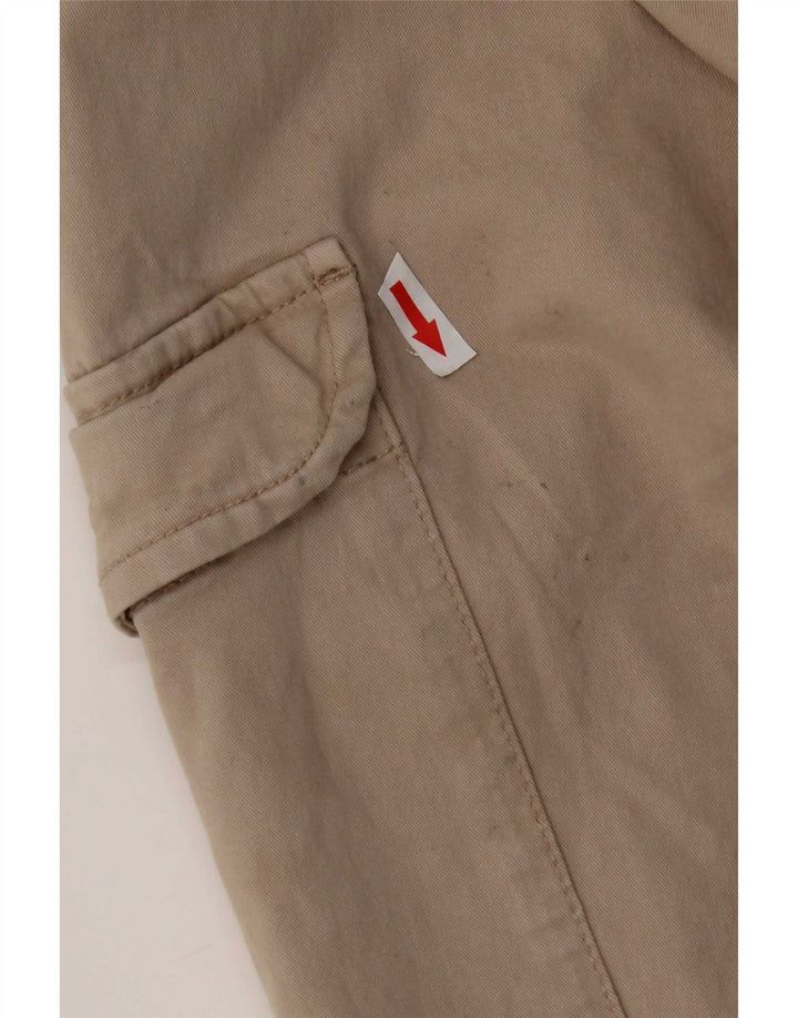 Zara Pantalon Cargo Joggers Homme Moyen W31 L27 Gris Coton