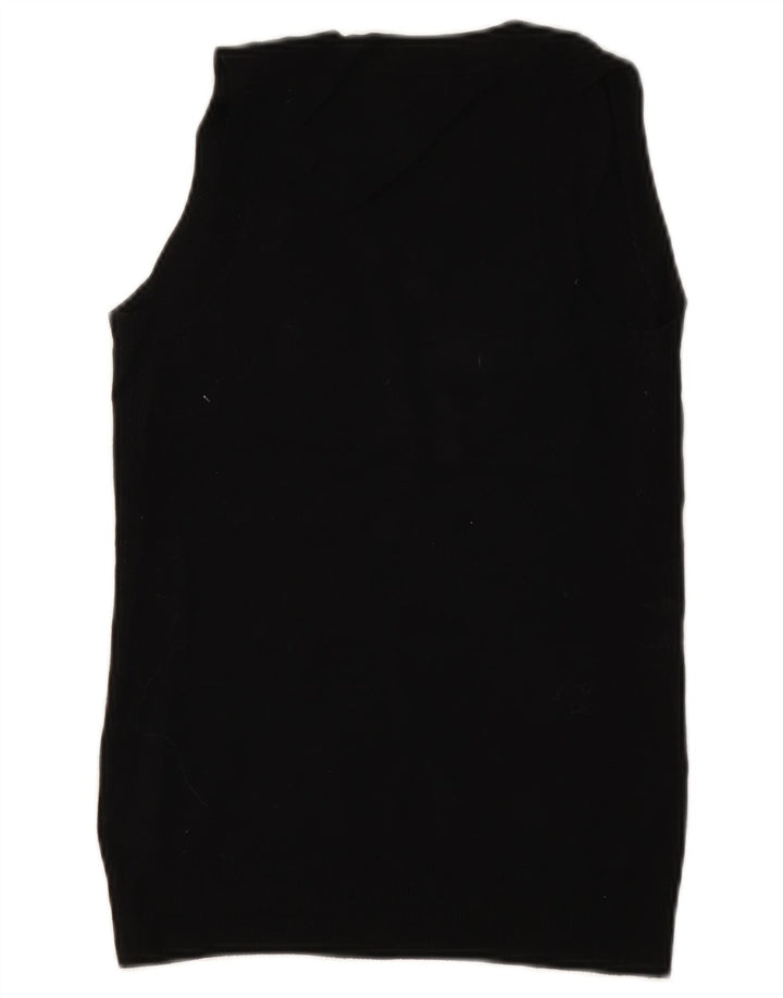 Zara Womens Vest Débardeur UK 10 Petit Noir
