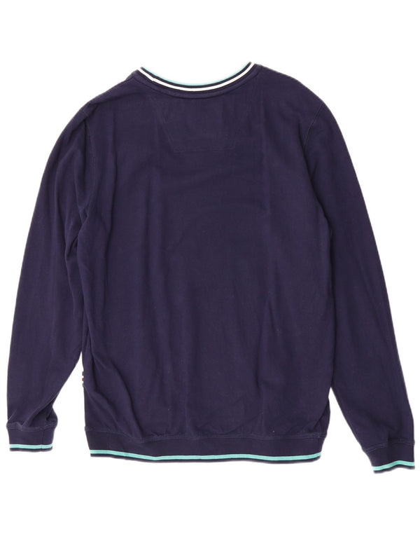 Joules Homme Sweatshirt Jumper Medium Bleu Marine Rayé Coton