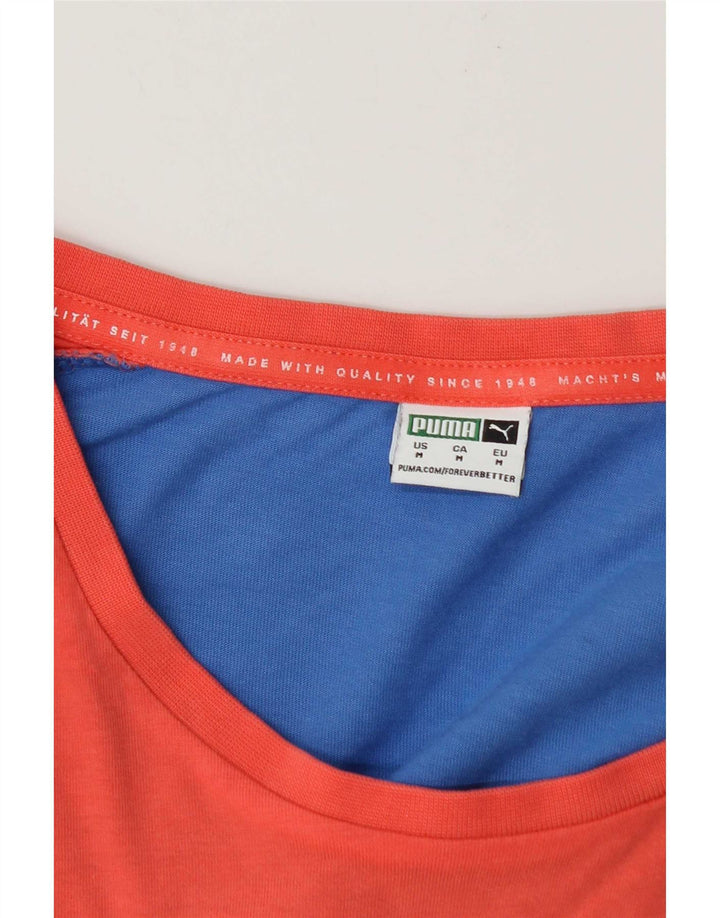 Puma T-Shirt Top Homme Bleu Moyen Colourblock