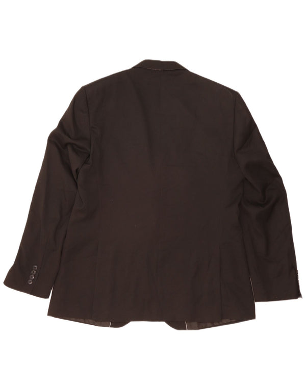 Marks & Spencer Veste blazer à 2 boutons pour homme UK 44 XL Noir Polyester
