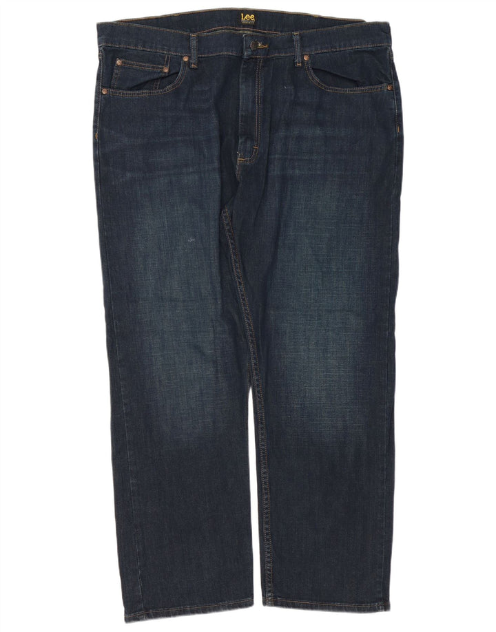 Lee Jean droit coupe droite W42 L29 bleu marine en coton pour homme