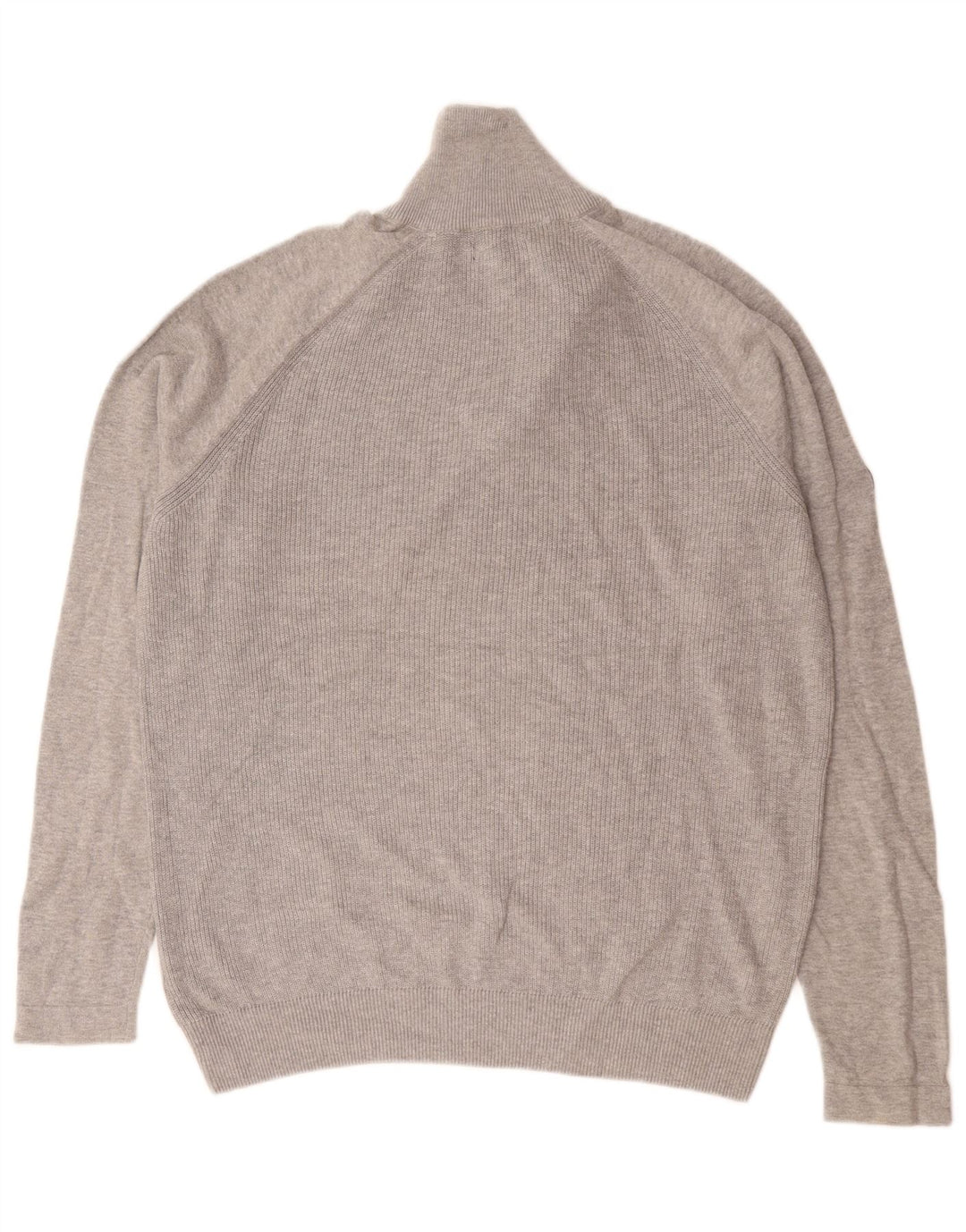 Jack & Jones Pull Col Zippé Homme Gris Moyen Coton