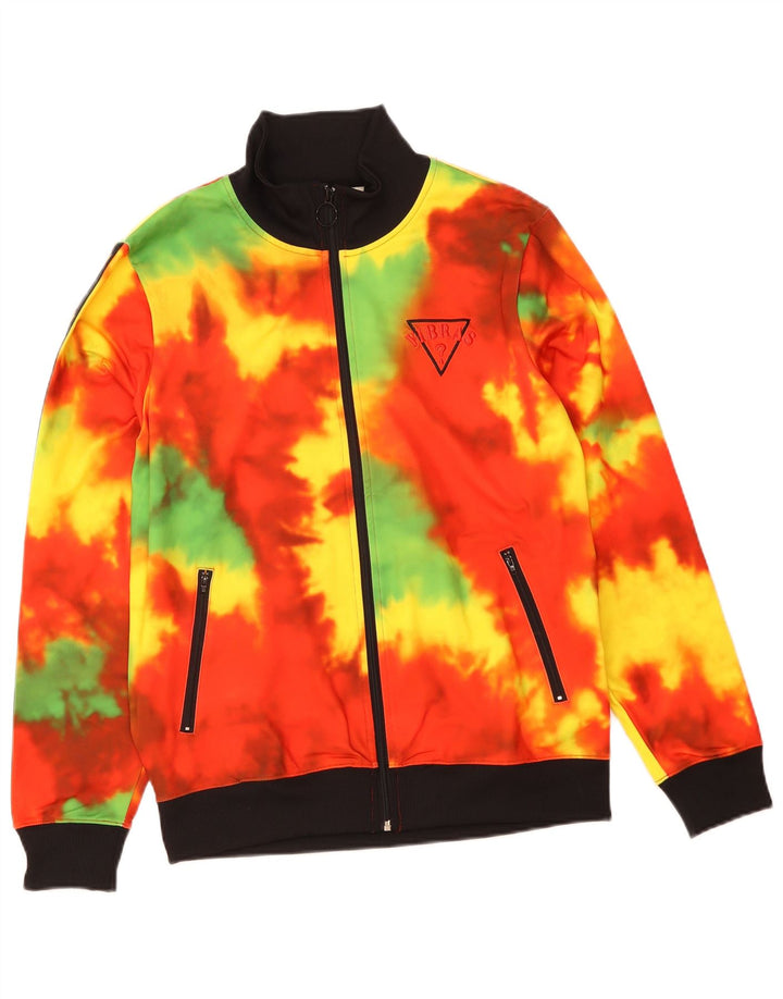 Guess Veste de Survêtement Homme Moyen Multicolore Tie Dye Polyester