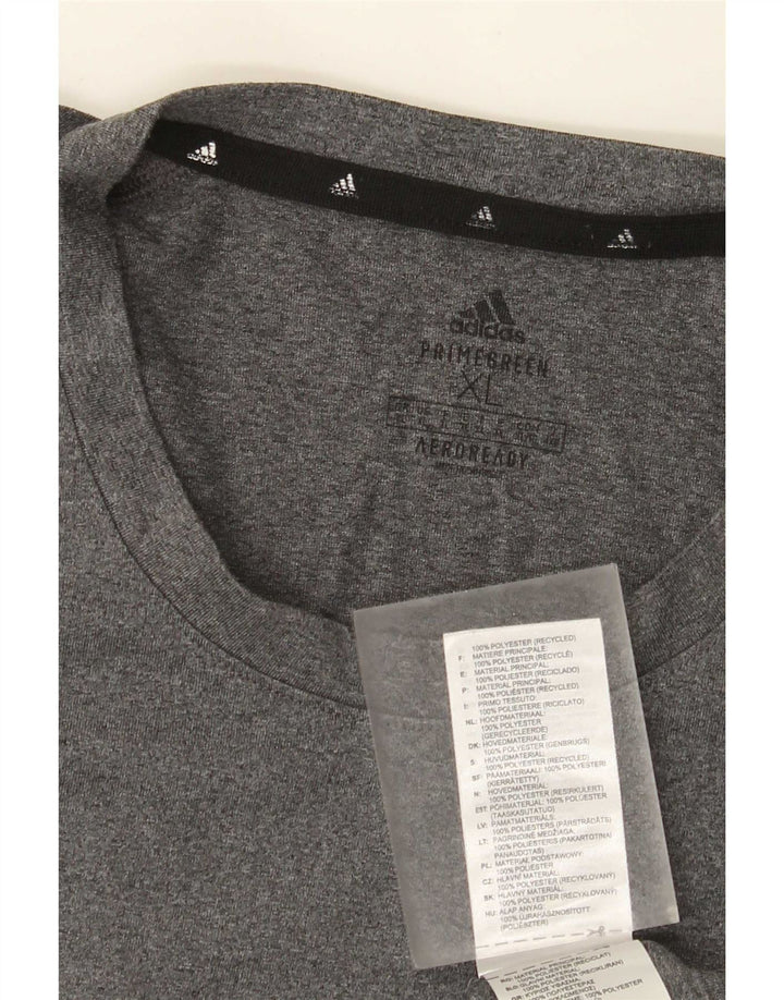 Adidas Homme Aeroready T-Shirt Top XL Gris Polyester