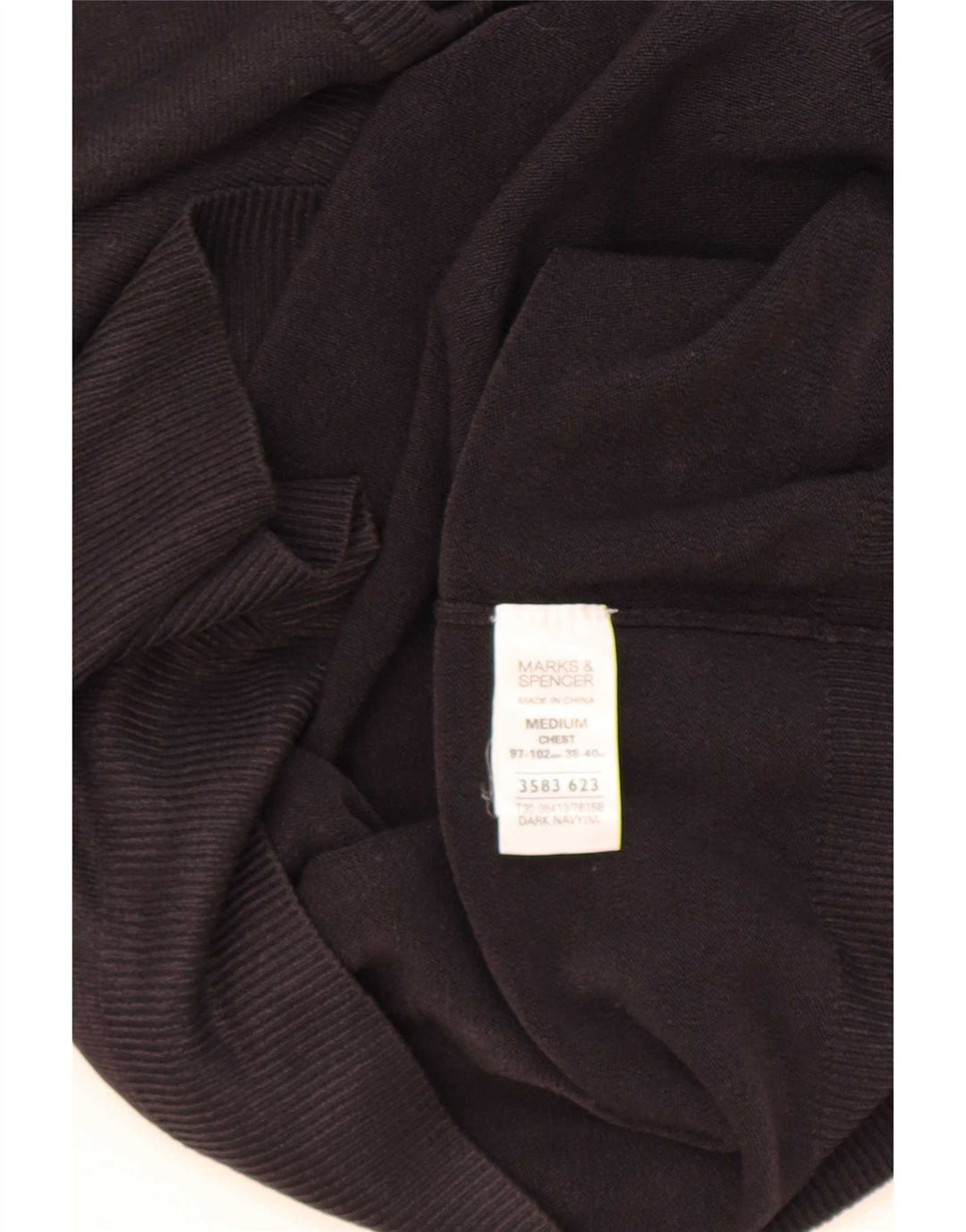 Marks & Spencer Pull Blue Harbor Col V Homme Bleu Marine Moyen