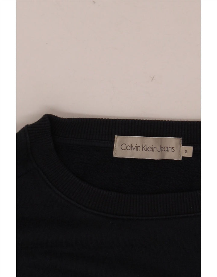 CALVIN KLEIN JEANS Sweat-shirt graphique pour homme Small Bleu marine