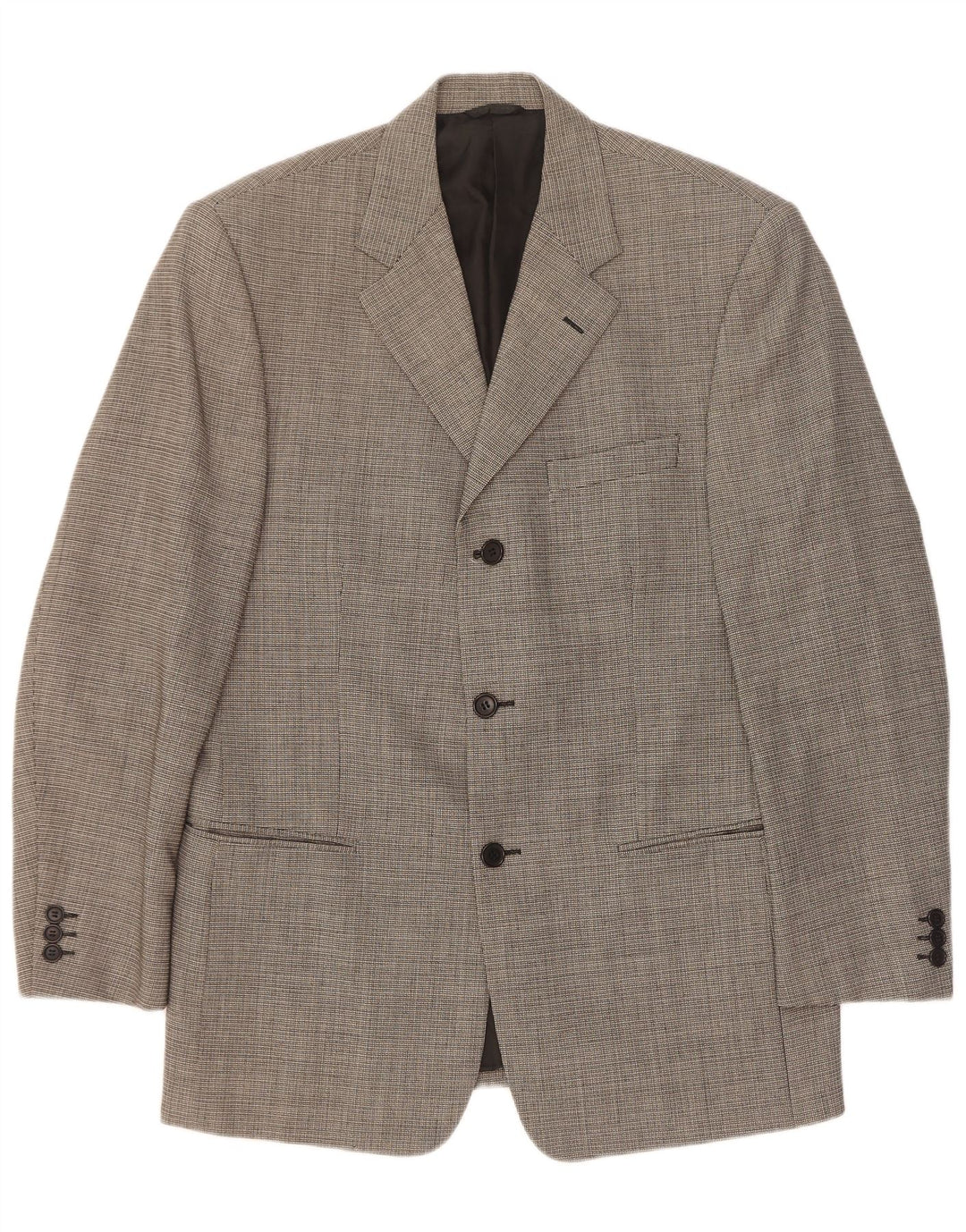 Cerruti 1881 Veste Blazer 3 Boutons Homme IT 48 Laine à Carreaux Gris Moyen