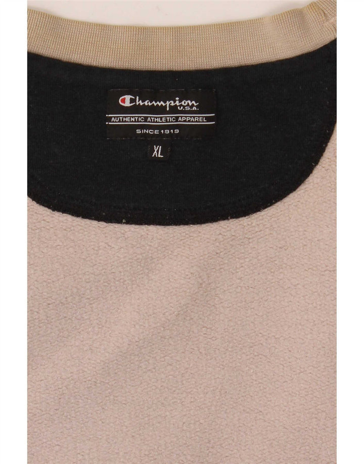 Champion Sweat-Shirt Graphique Homme XL Beige