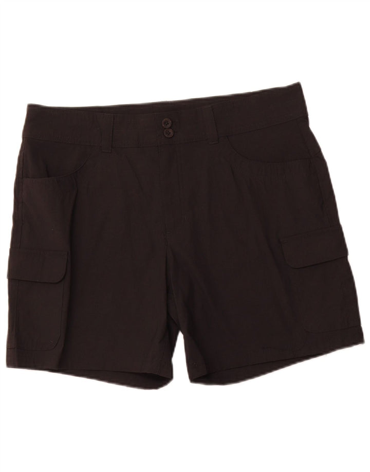 EDDIE BAUER Short cargo pour femme US 12 Large W34 Noir