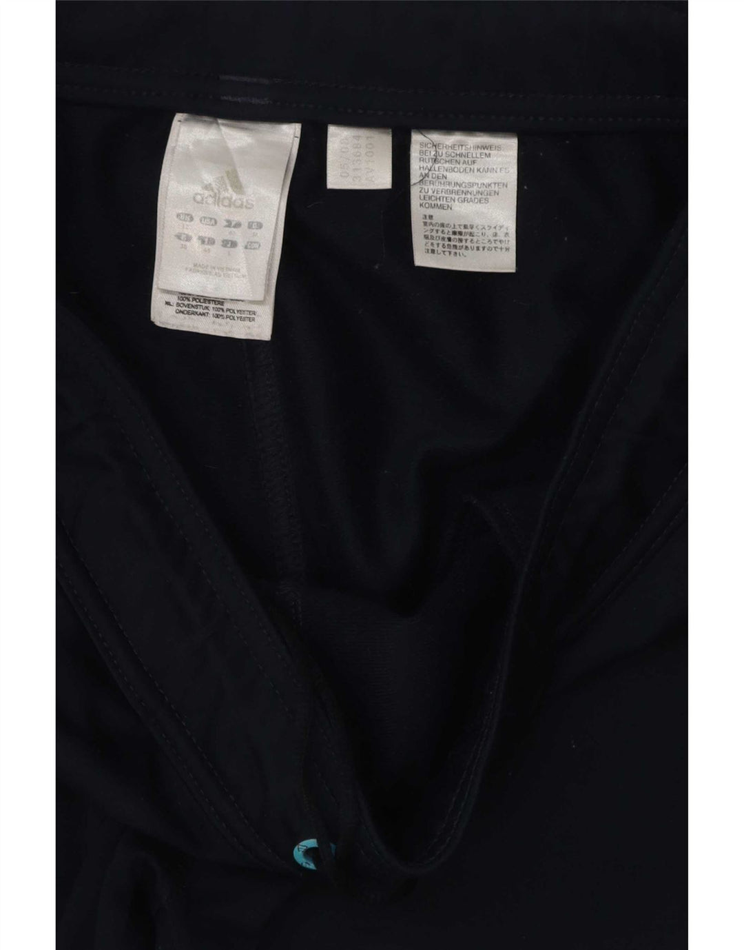 Adidas Pantalon de survêtement pour femme UK 12 Bleu marine moyen Polyester