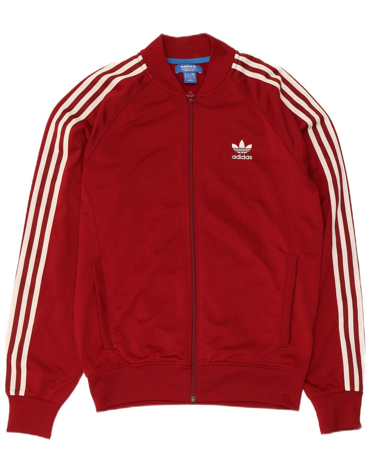 Adidas Veste de survêtement pour homme en polyester marron moyen