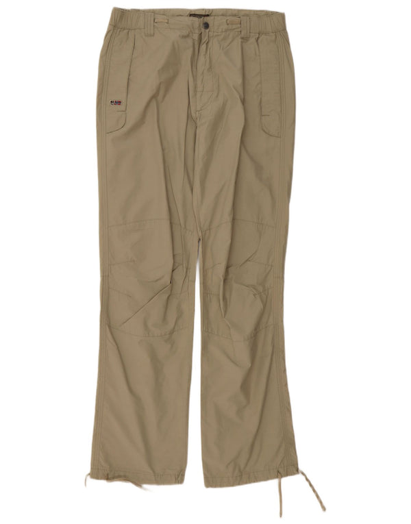 Napapijri Pantalon cargo de randonnée pour homme IT 48 Medium W34 L34 Kaki Polyamide