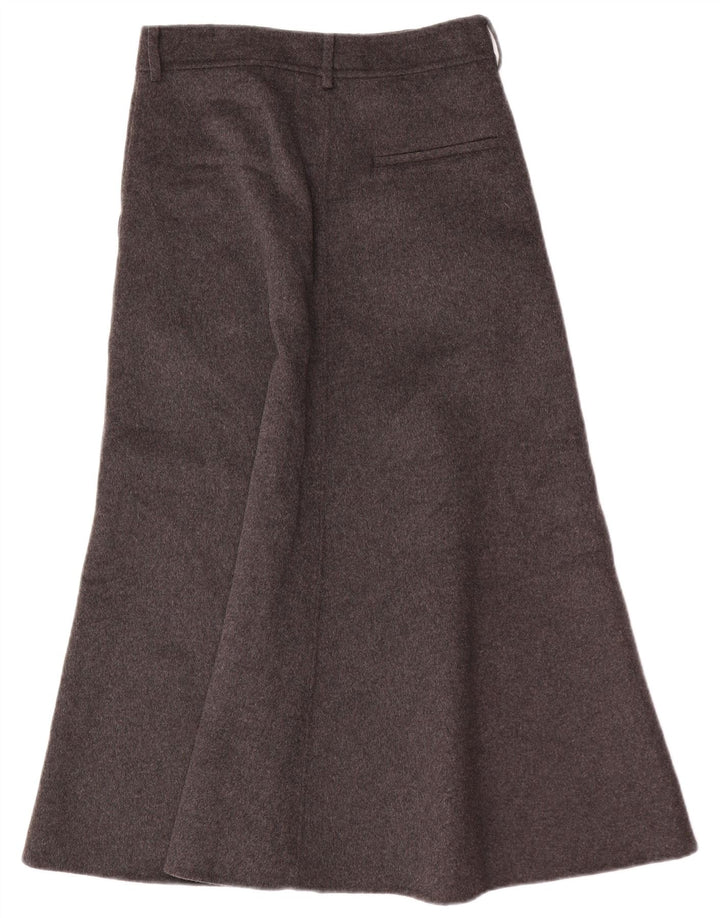 Zara Femme Jupe Maxi A-Line Small W28 Laine Grise