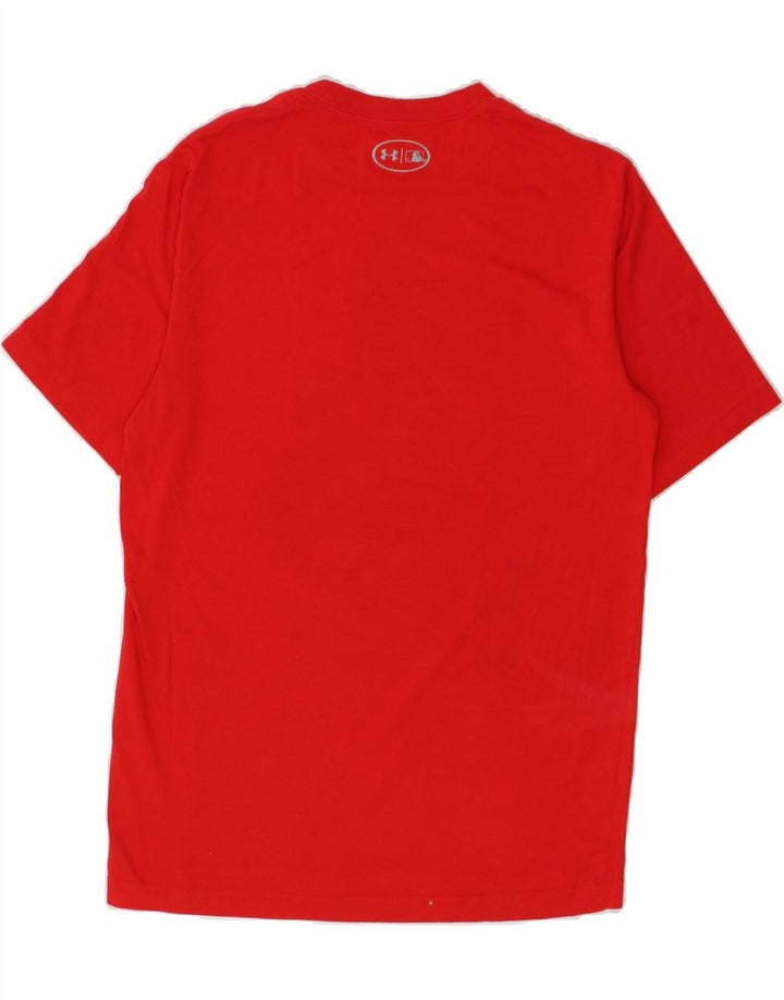 UNDER ARMOUR Mens Graphic T-Shirt Top Small Red Cotton | Vintage Under Armour | Thrift | Second-Hand Under Armour | Used Clothing | Messina Hembry 
