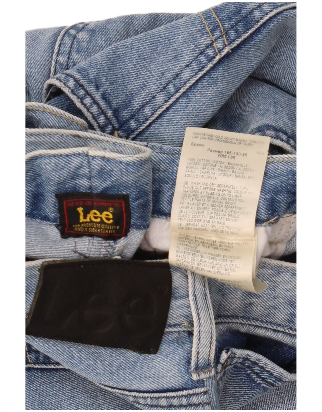 Lee Jean Fuselé W34 L27 Homme Bleu Coton