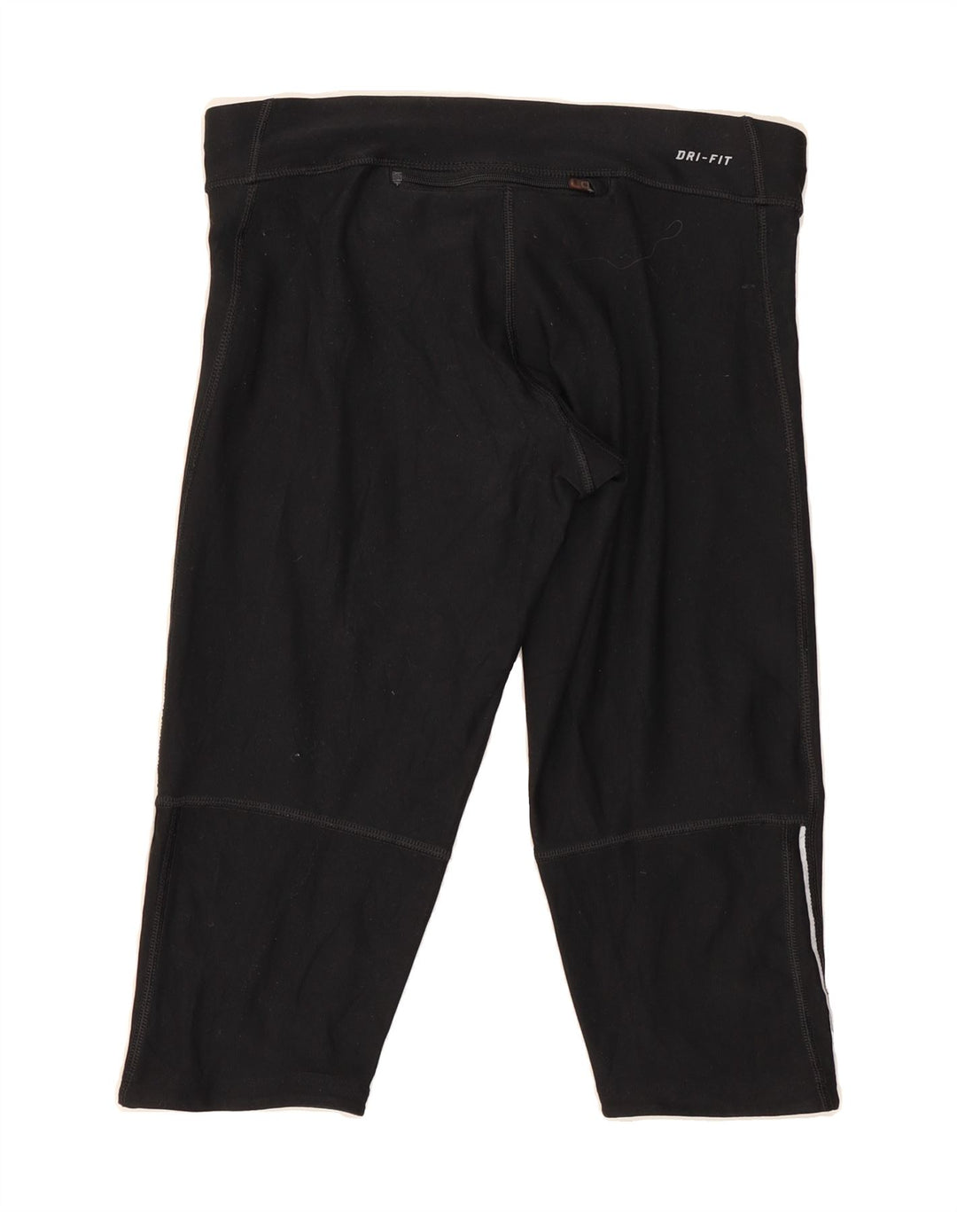 NIKE Womens Dri Fit Capri Tracksuit Trousers UK 10 Small Black Polyester Vintage Nike and Second-Hand Nike from Messina Hembry 