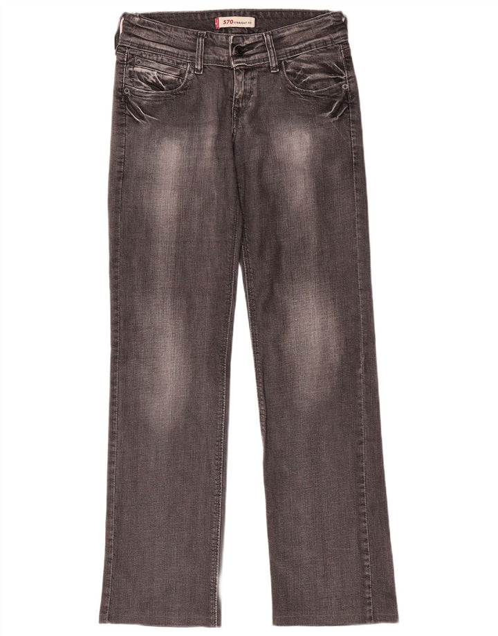 Levi's Jean Droit 570 Femme W27 L31 Gris Coton