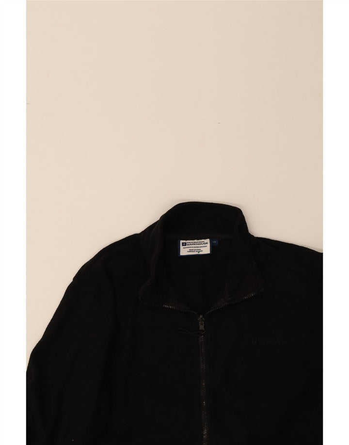 MOUNTAIN WAREHOUSE Mens Fleece Jacket UK 40 Large Black Polyester Vintage Mountain Warehouse and Second-Hand Mountain Warehouse from Messina Hembry 