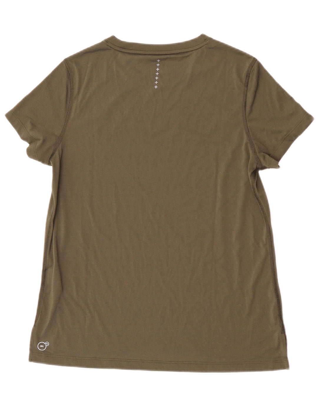 Puma T-shirt pour femme UK 12 Kaki moyen Polyester