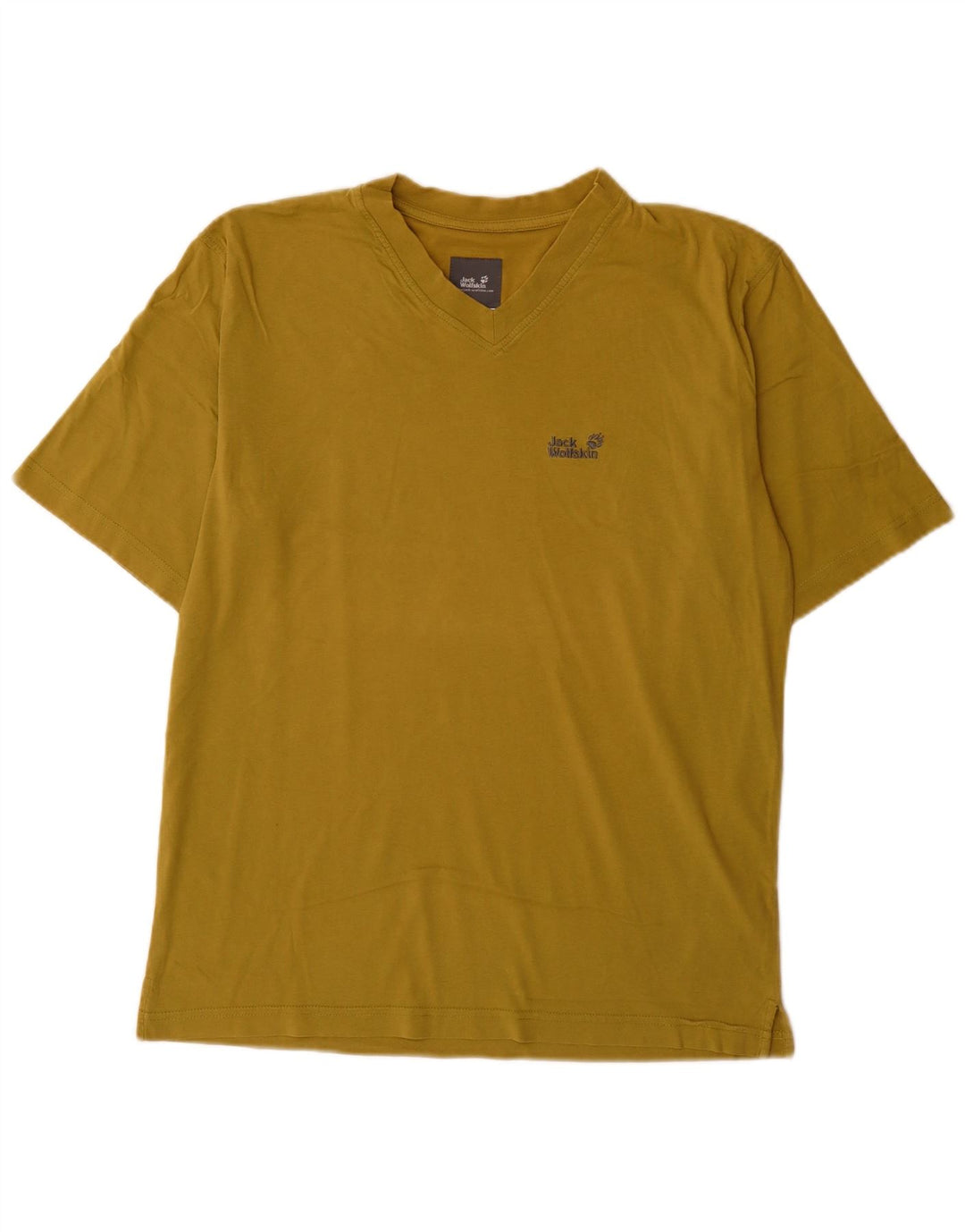 Jack Wolfskin T-Shirt Homme Kaki Moyen Coton