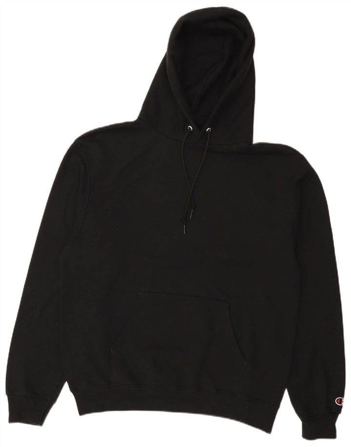 Champion Pull à capuche pour homme en coton noir moyen