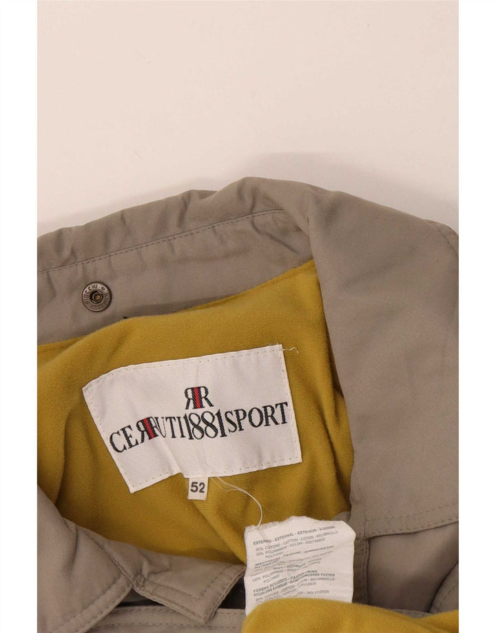 Cerruti 1881 Veste utilitaire pour homme IT 52 XL Gris Coton