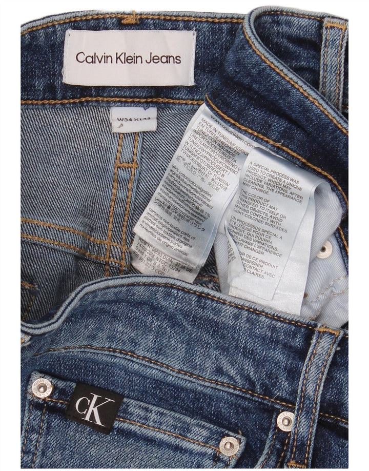Calvin Klein Jean Slim Homme W34 L32 Bleu Coton