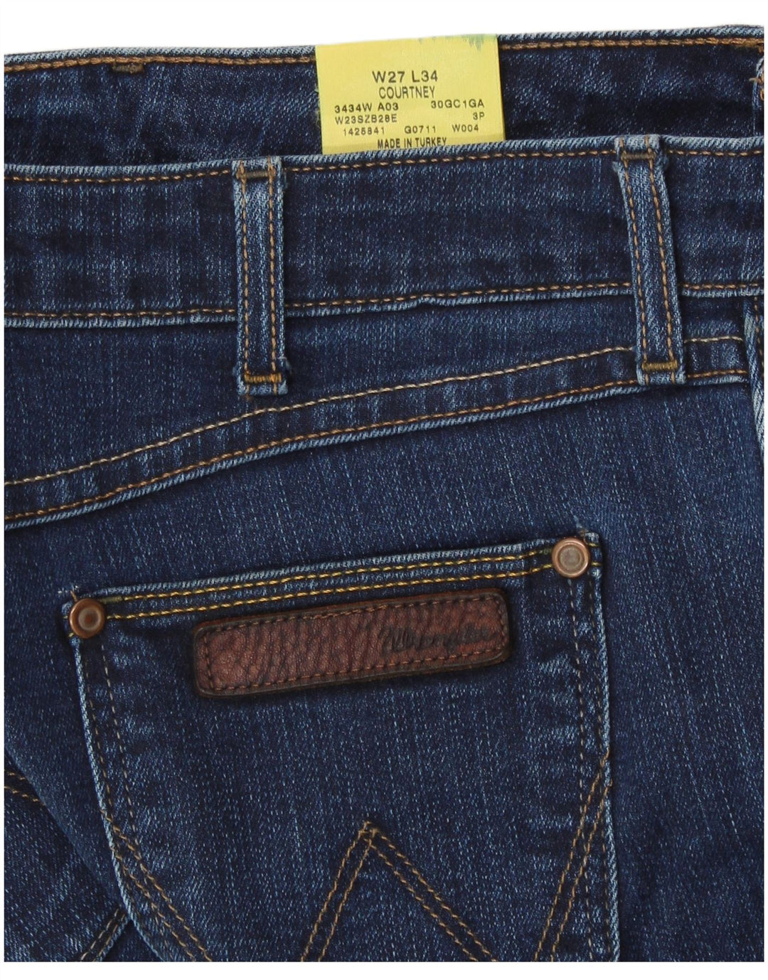 WRANGLER Jean Slim Femme W27 L31 Bleu Coton