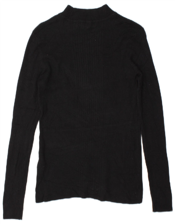 Marks & Spencer Haut à manches longues pour femme UK 44 Medium Noir Viscose
