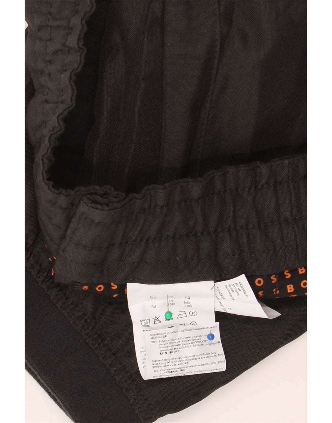 Hugo Boss Pantalon cargo de jogging pour homme W34 L30 Noir Polyester