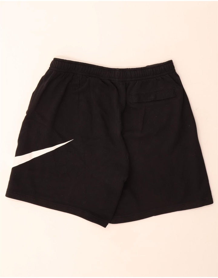 NIKE Short de sport graphique pour hommes, grand coton noir