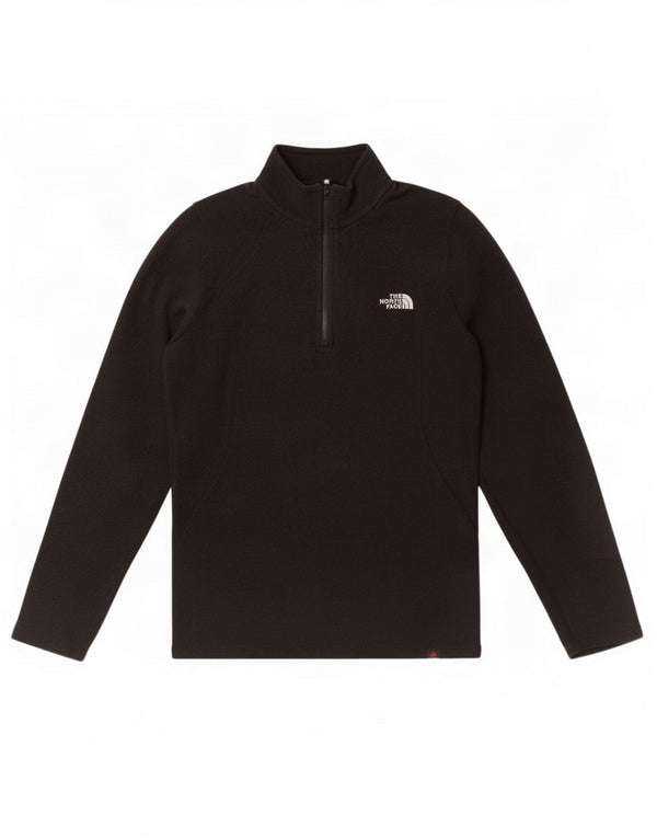 The North Face Pull polaire à col zippé pour femme UK 10 Small Noir Polyester