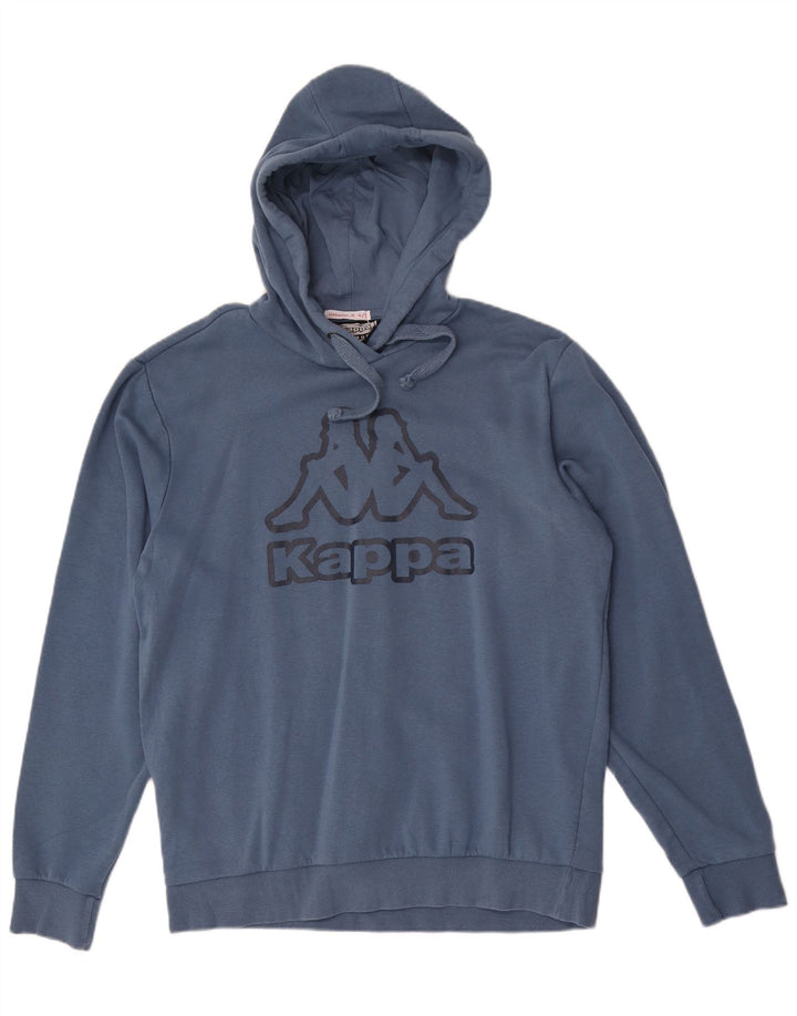 Kappa Pull à capuche graphique pour homme Bleu marine Taille L
