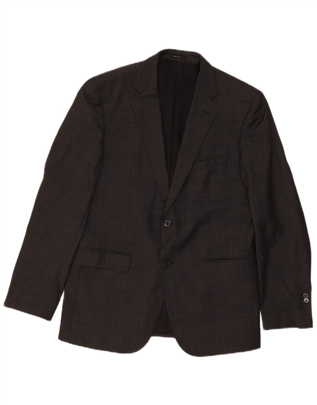 Massimo Dutti Veste Blazer 2 Boutons Homme EU 52 Grande Laine Grise