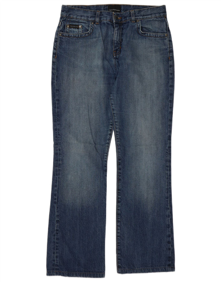 Calvin Klein Jean Bootcut Femme W31 L30 Bleu Coton