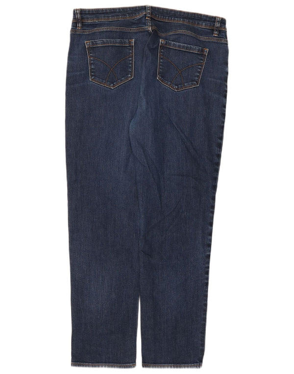Crew Clothing Jean slim pour femme UK 16 Large W36 L28 Bleu Coton