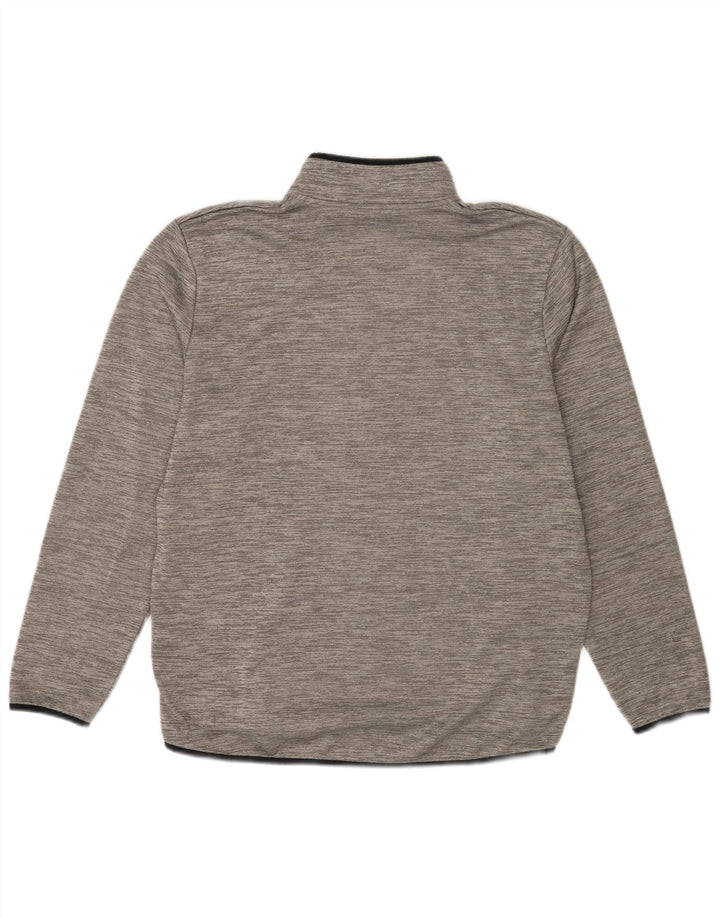 Under Armour Sweat-shirt à col zippé pour homme Large Gris Moucheté Polyester