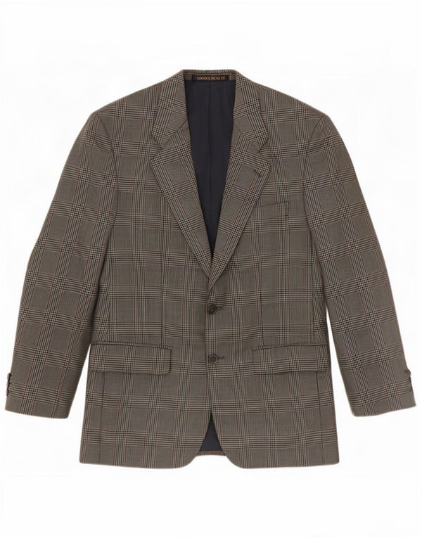 Marks & Spencer Veste St. Michael Blazer pour homme UK 38 Vert moyen à carreaux
