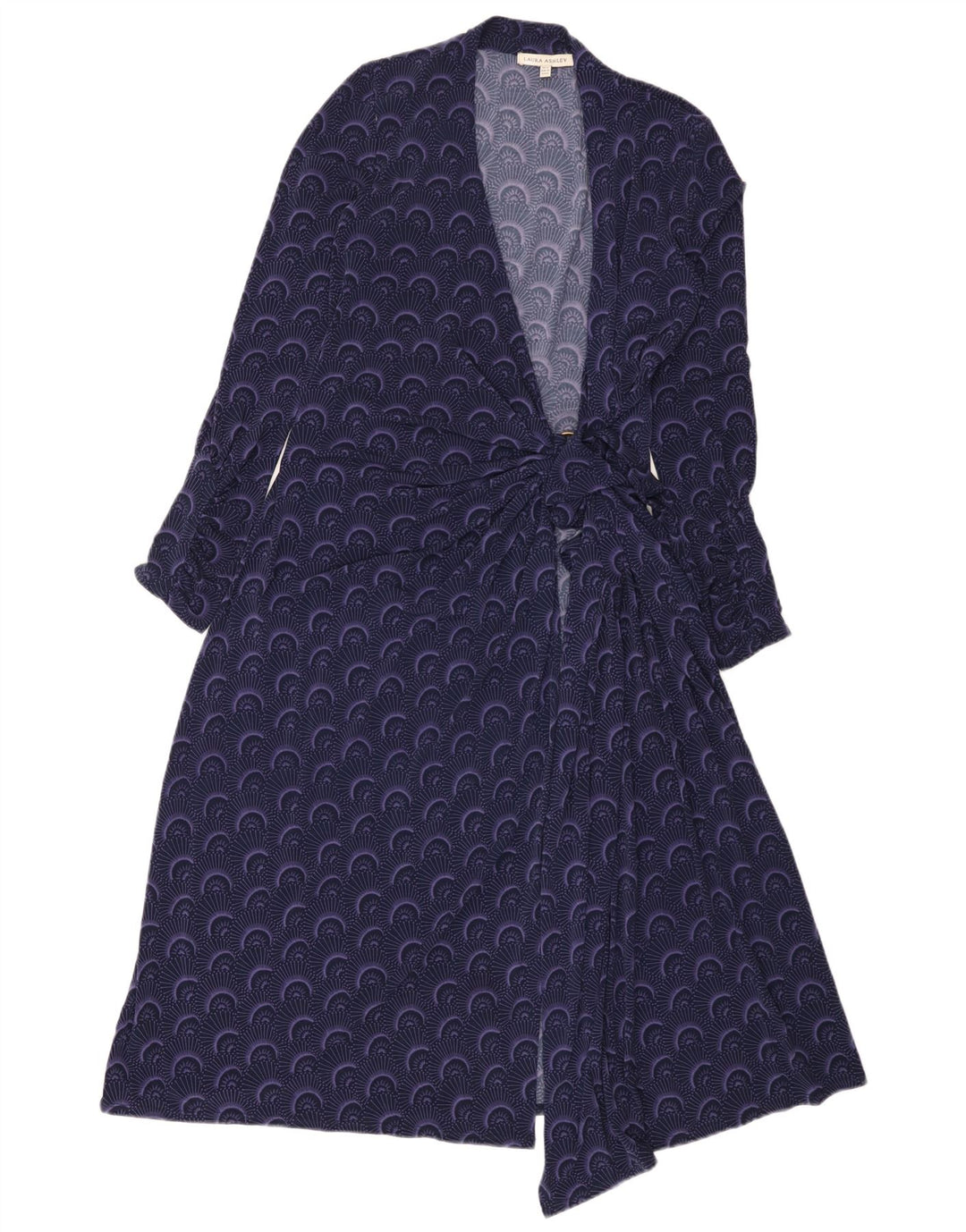 Laura Ashley Robe portefeuille à motif abstrait pour femme UK 12 Violet moyen